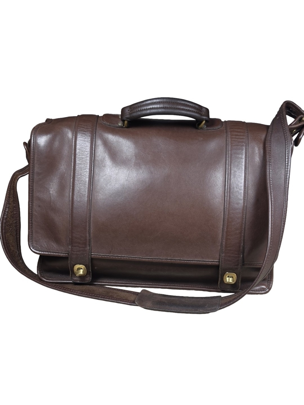 Coach Essex Briefcase 5274 Mahogany Vintage Brown Leather Laptop Bag USA